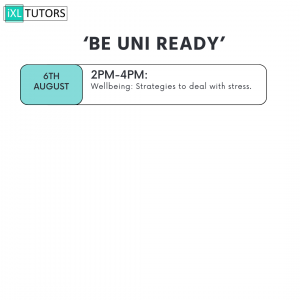 Wellbeing workshop: 'Be Uni Ready' [Virtual]