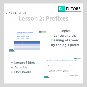 Year 6 English, Lesson 2 : Prefixes 1 (Download)