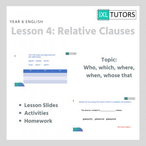 Year 6 English, Lesson 4: Relative Clauses (Download)