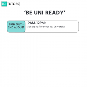 Finance for university and beyond workshop: 'Be Uni Ready' [Virtual]