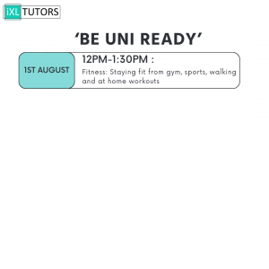 Fitness workshop: 'Be Uni Ready' [Virtual]