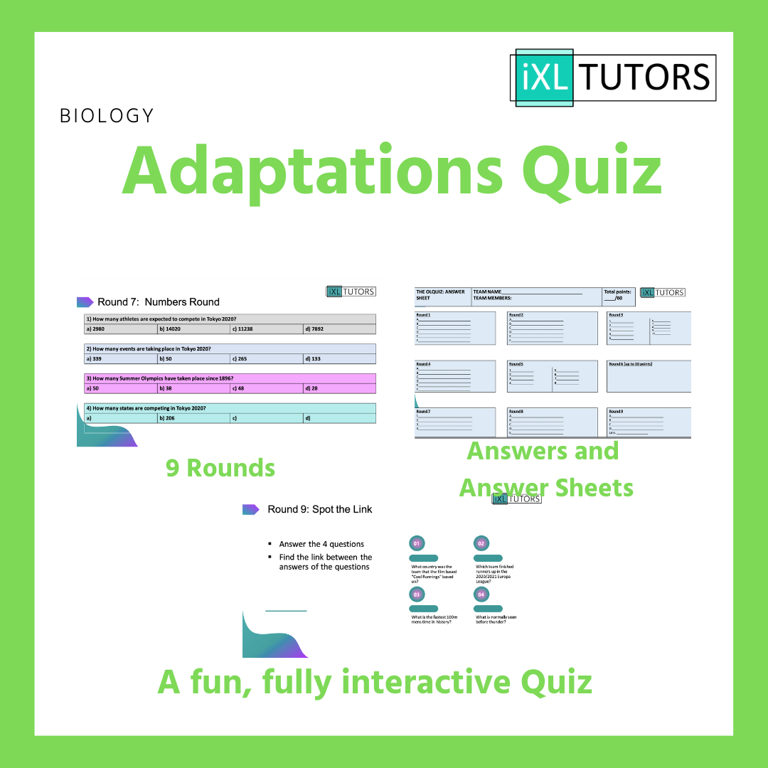 Adaptations Quiz (Download)