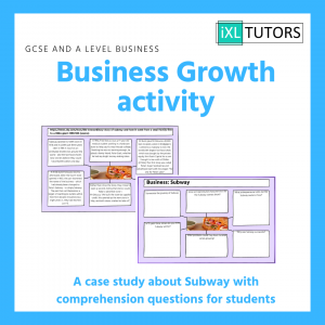 Business growth case study: GCSE and A Level Business