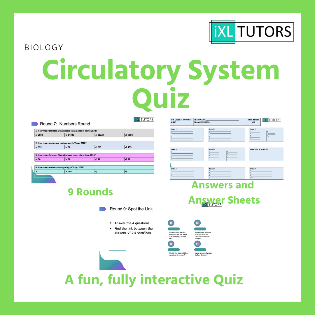 Circulatory System Quiz (Download)