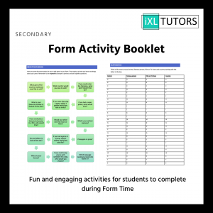 Form Time activity booklet: Secondary (Download)