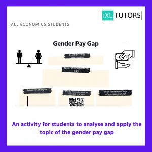Gender Pay Gap summary: A Level Economics(Download)